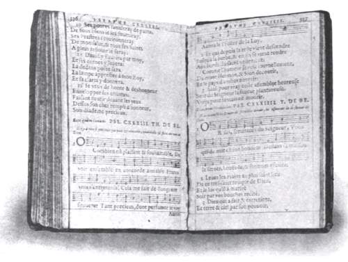 An opening of the GENEVAN PSALTER, 1562.