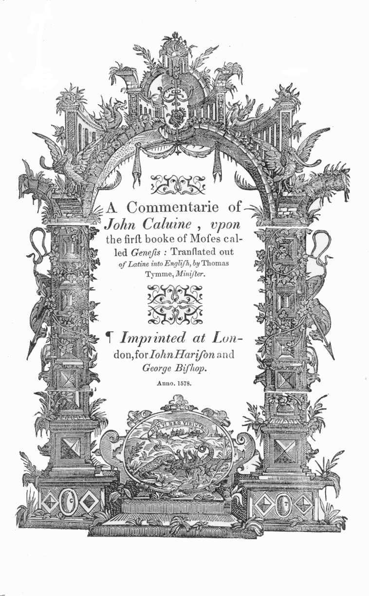 Facsimile of the title page to the 1578 English Translation