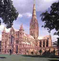 St. Mary, Salisbury Cathedral. Click to go to tour Cathedral at Virginia site.