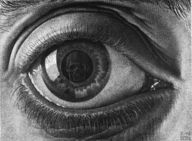 M. C. Escher's ''Eye.'' [Look into the eye.]