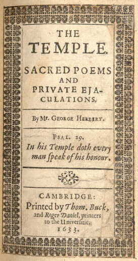 [Title Page of THE TEMPLE 1633]