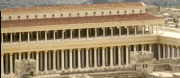 [The Temple Colonnade and Outer Court, Detail of Model]